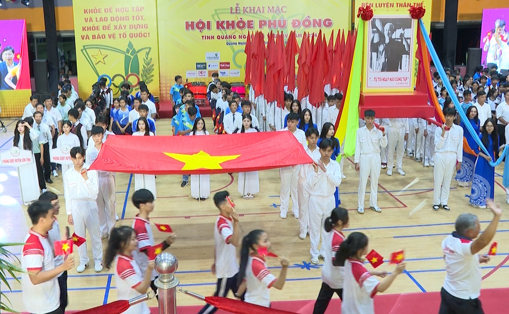 Hội khỏe Phù Đổng tỉnh Quảng Ngãi lần thứ XIV năm 2024 có 53 đoàn, với hơn 4.000 vận động viên tham gia thi đấu 15 bộ môn(3)