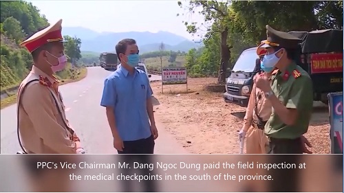Vice chairman Dang Ngoc Dung paid the inspection in the south of province