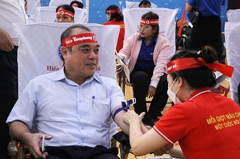 The voluntary blood donation campaign in 2024