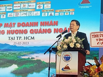 PPC's chairman Mr. Dang Van Minh attended the Meeting of Entrepreneurs and compatriots of Quang Ngai in Ho Chi Minh City