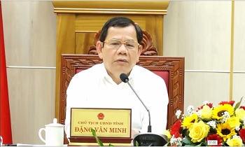 Chairman of the Provincial People's Committee Mr. Dang Van Minh chaired the press conference