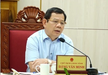 Chairman of the Provincial People's Committee Dang Van Minh chaired a meeting about state budget collection, disbursement of public investment capital in the first quarter of 2022