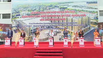 To increase the capacity from 100 million liters per year to 250 million liters per year of Saigon - Quang Ngai Brewery.