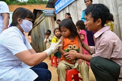 Quang Ngai provides Measles-Rubella vaccination for nearly 11,000 children in mountainous areas