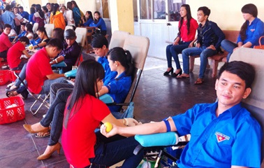 Voluntary blood donation campaign in 2021