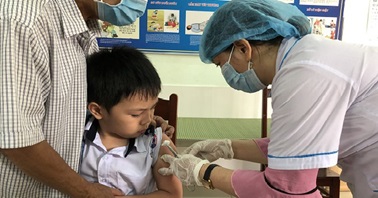 19,000 Quang Ngai pupils were vaccinated against diphtheria