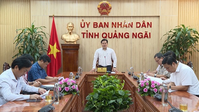 PPC's vice chairman Tran Phuoc Hien gave opinion on the Sa Ky fishery logistics complex project