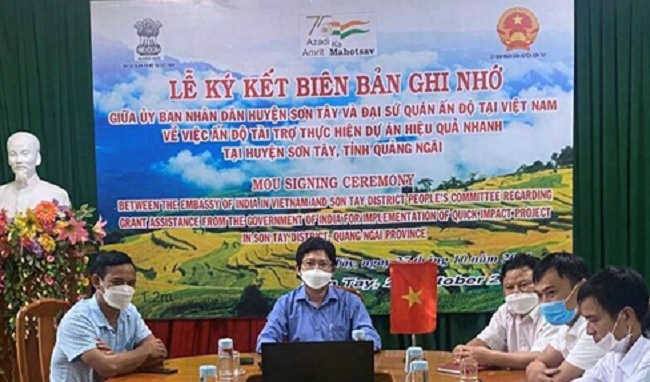 The Government of India: Grant aids to Quang Ngai within ASEAN framework