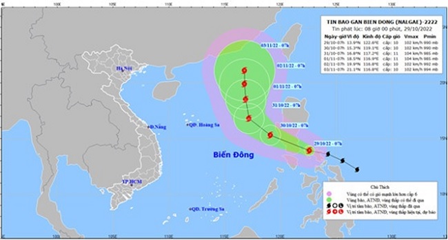 Announcement on proactive response to typhoon Nalgae