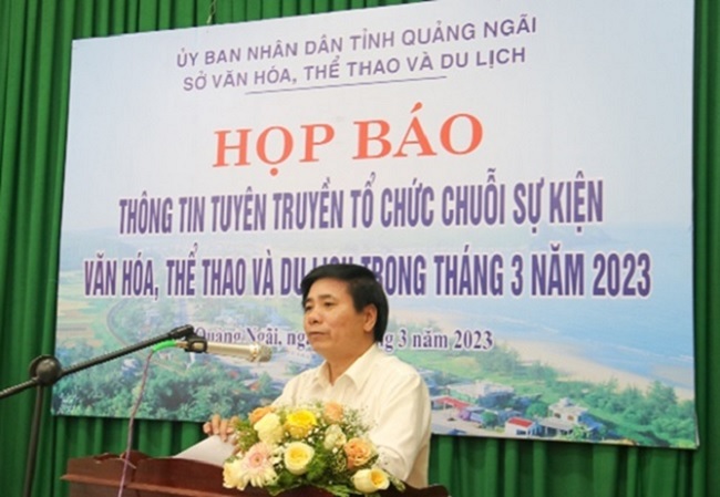 Press conference on cultural and tourism event in March 2023