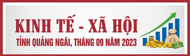 Infographic: Tình hình KT-XH của Quảng Ngãi tháng 9/2023