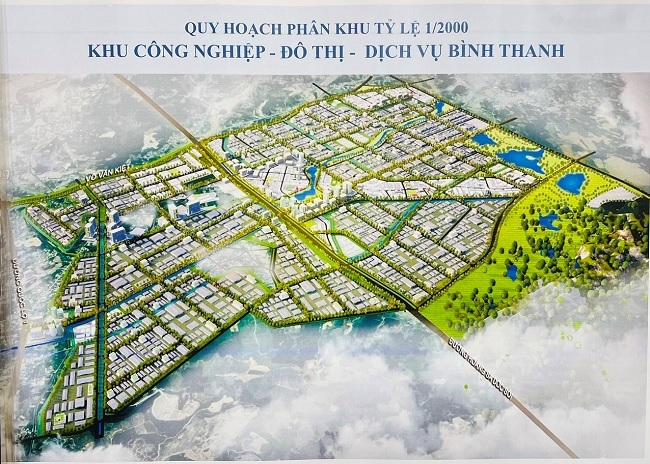 Phê duyệt đồ án Quy hoạch phân khu xây dựng tỷ lệ 1/2000 Khu công nghiệp, đô thị, dịch vụ Bình Thanh