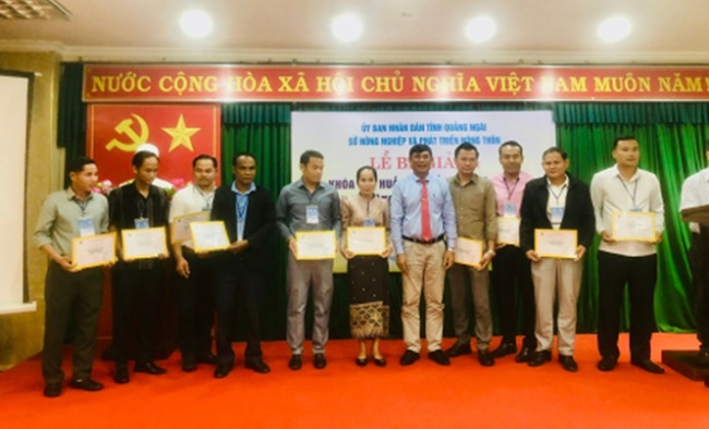 04 training courses for Laotian officials in Agriculture and Forestry field