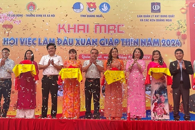 Quang Ngai opens the Spring Job Fair 2024