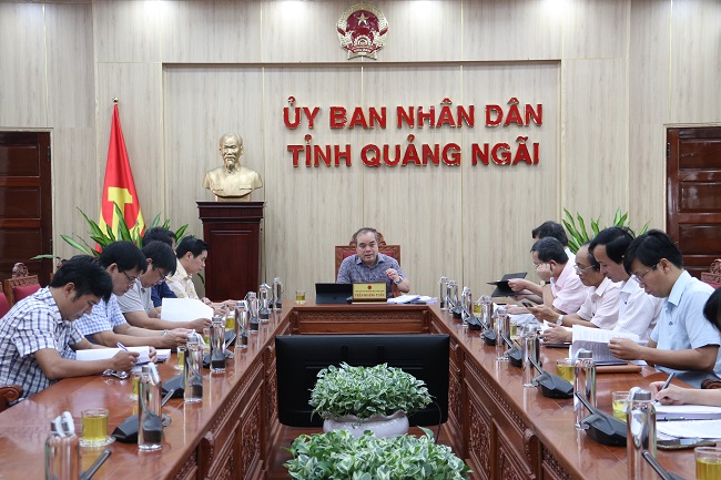 UBND tỉnh họp cho ý kiến về Đề án Ngân hàng tên đường, phố và công trình công cộng trên địa bàn tỉnh Quảng Ngãi