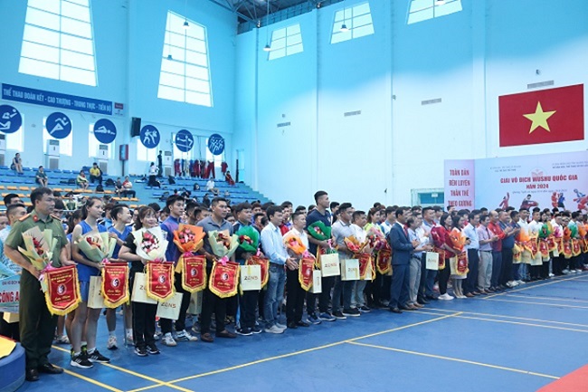 The National Wushu Championship 2024 opens in Quang Ngai
