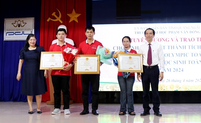Rewarding students with outstanding achievements in the National Mathematics Olympiad 2024