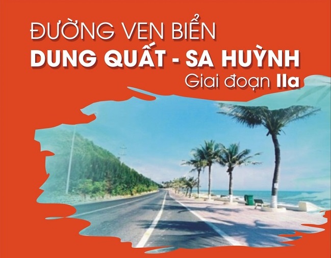 Gần 2.000 tỷ đồng đầu tư đường ven biển Dung Quất - Sa Huỳnh, giai đoạn IIa, thành phần 1 và thành phần 2