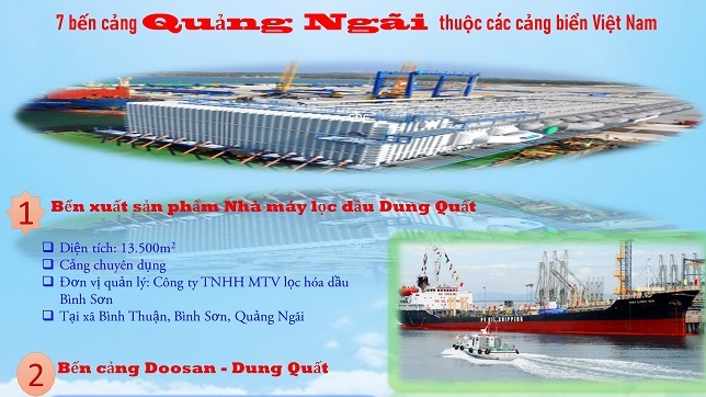 Infographic: 7 Bến cảng Quảng Ngãi thuộc các cảng biển Việt Nam