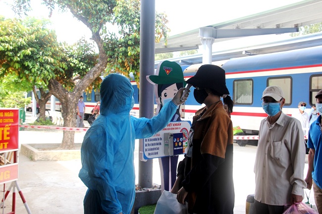 Kích hoạt chốt kiểm tra y tế tại Ga Quảng Ngãi