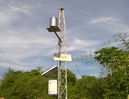 Installing 3 automatic rain gauge stations
