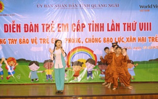 Quang Ngai organized the 8th Children's Forum 2020
